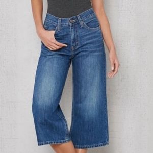 Levi's | Jeans | Levi Wide Leg Denim Crop Culotte Jeans Siz | Poshmark